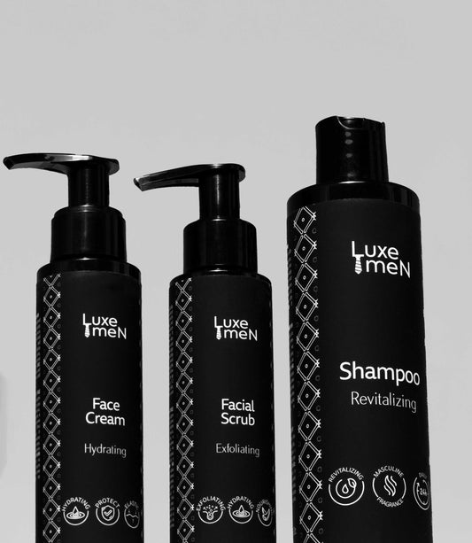 Luxe Men Skin Boost Set - лице и коса